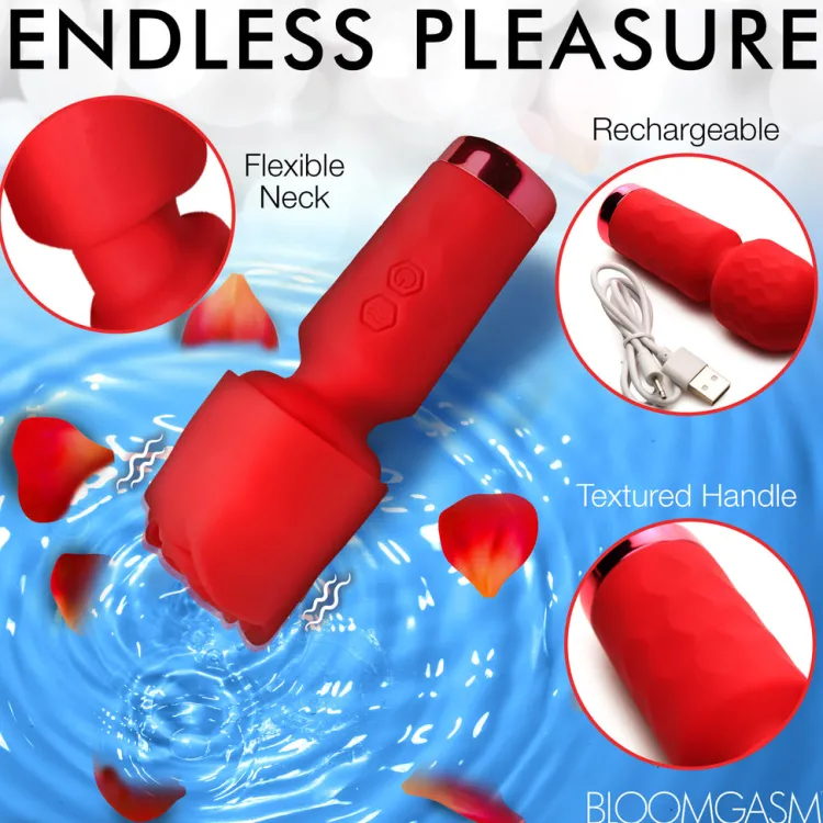 Bloomgasm Travel Essentials | Silicone Vibrators>Mini Pleasure Rose-Petite Silicone Rose Wand