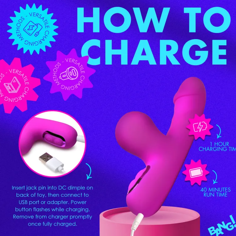 Bang Travel Essentials | Rabbit & Dual Stimulation Vibrators>Mini Suction Rabbit Vibrator