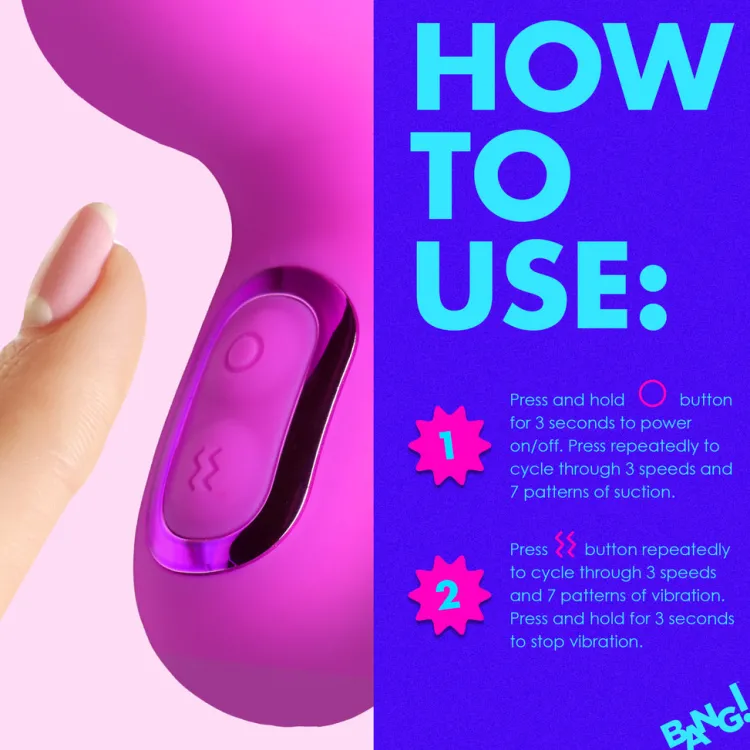 Bang Travel Essentials | Rabbit & Dual Stimulation Vibrators>Mini Suction Rabbit Vibrator