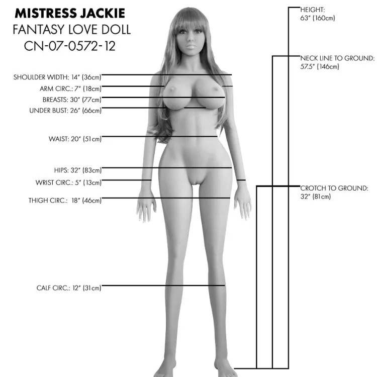 Mistress Ultra Realistic Sex Toys | Realistic & Lifelike Sex Dolls>Jackie Life Size Sex Doll