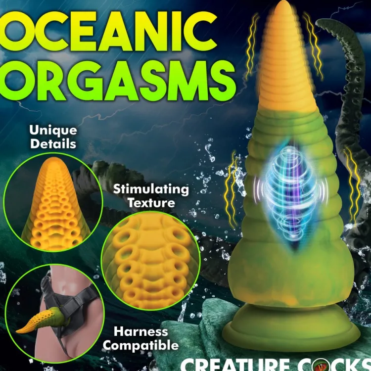 Creature Cocks Silicone Dildos | Harness Compatible Dildos>Monstropus 2.0 Vibrating Tentacle Silicone Dildo