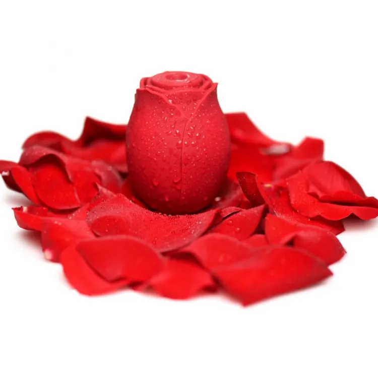 Bloomgasm Silicone Vibrators | Unique Vibrators>Mystic Rose Sucking and Vibrating Silicone Rose