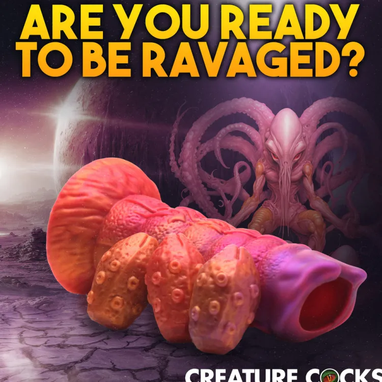 Creature Cocks Silicone Dildos | Non-Representational Dildos>Nymphoid Ovipositor Silicone Dildo