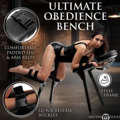 Master Series Luxury Toys | Sex Furniture, Swings, & More>Obedience Extreme Sex Bench with Restraint Straps