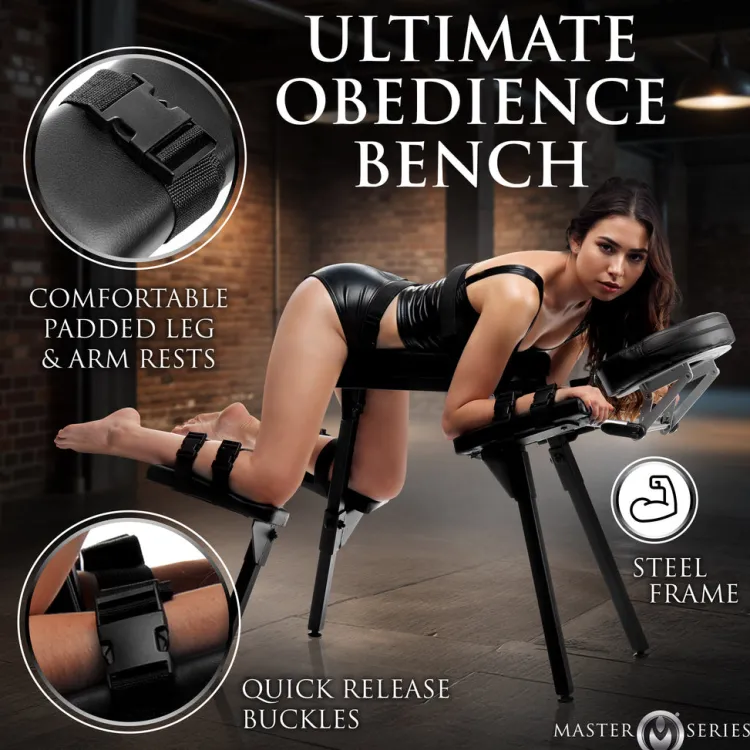 Master Series Luxury Toys | Sex Furniture, Swings, & More>Obedience Extreme Sex Bench with Restraint Straps