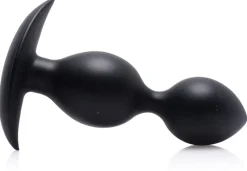 Master Series Butt Plugs | Aluminum & Steel Dildos & Insertables>Orbs Steel Weighted Duotone Silicone Anal Plug