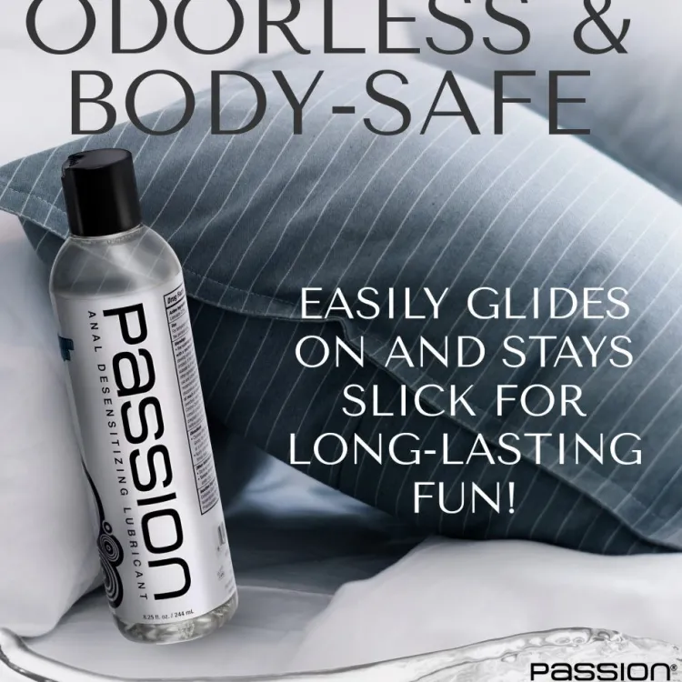 Passion Lubricants Sensation Play, Tools & Accessories>8.25oz Maximum Strength Anal Desensitizing Lube