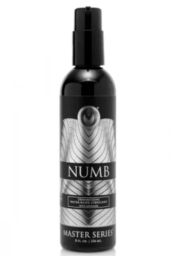 Master Series Sensation Play, Tools & Accessories>8oz Numb Desensitizing Water Based Lubricant with Lidocaine