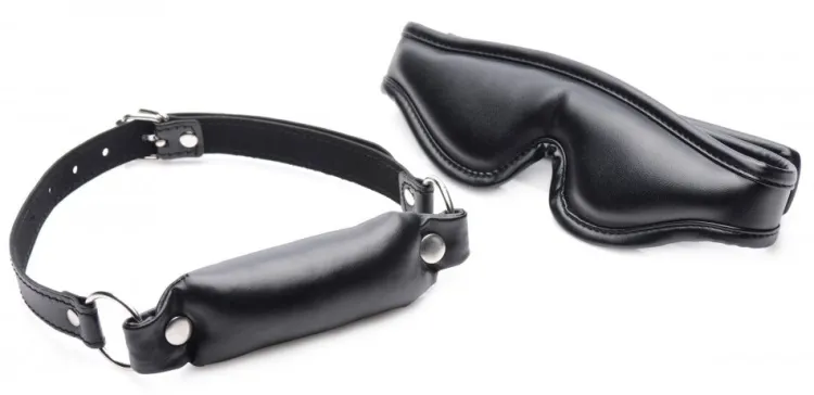 STRICT Ball Gags & Mouth Restraints | Masks & Dress-Up Accessories>Padded Blindfold and Gag Set