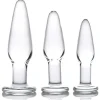 Prisms Erotic Glass Anal Starter Toys | Butt Plugs>3pc Dosha Glass Anal Plug Kit
