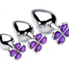 Booty Sparks Jewel Butt Plugs | Anal Starter Toys>3pc Flower Hearts Anal Plug Set