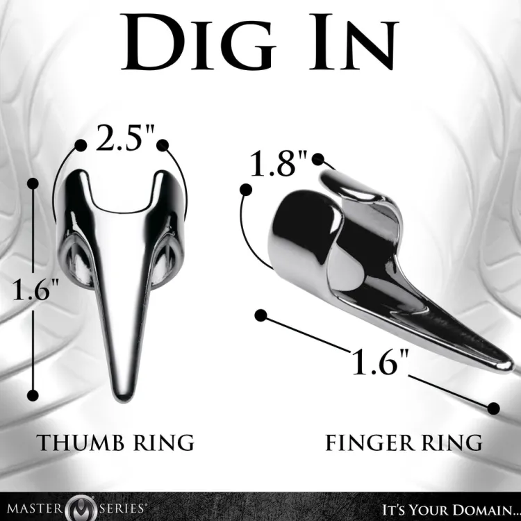 Master Series Sensation Play, Tools & Accessories>5pc Sensation Play Claw Rings