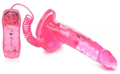 Trinity Vibes Vibrating Dildos | Insertable & Realistic Dildo Vibrators>Pink 7.5 Inch Suction Cup Vibrating Dildo