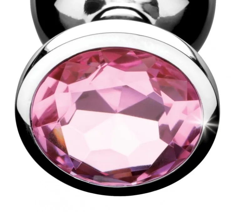 Booty Sparks Jewel Butt Plugs | Anal Starter Toys>Pink Gem Anal Plug