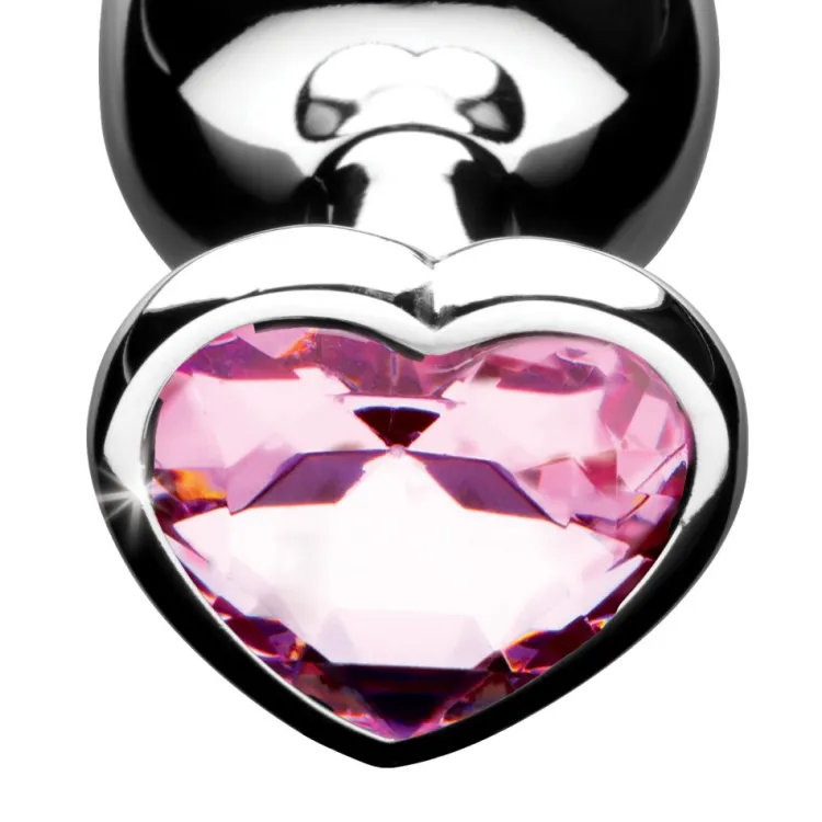 Booty Sparks Jewel Butt Plugs | Anal Starter Toys>Pink Heart Anal Plug Set