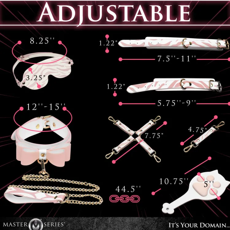 Master Series Leashes & Collars | Wrist & Ankle Cuffs>Pink Kitty Bondage Set