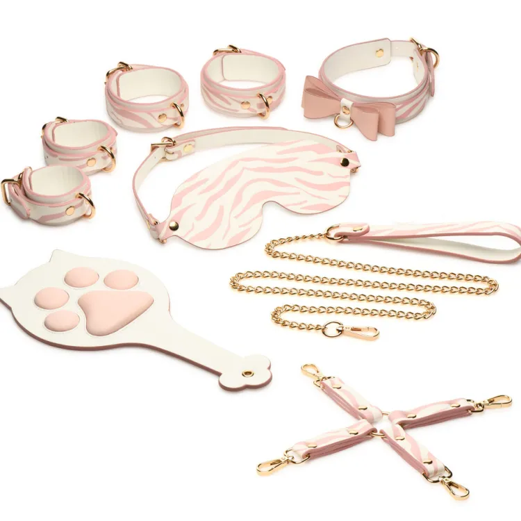 Master Series Leashes & Collars | Wrist & Ankle Cuffs>Pink Kitty Bondage Set