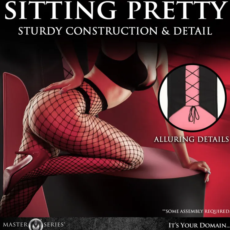 Master Series Sex Furniture, Swings, & More | Sex Furniture>Pink Stiletto Corset Throne Chair