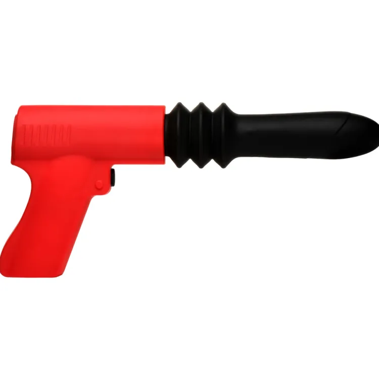 Master Series Silicone Dildos | Non-Representational Dildos>Pistola Pounder Thrusting Vibrator
