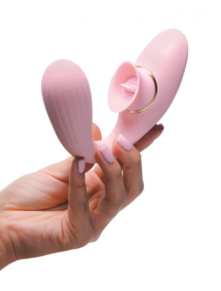 Inmi Insertable & Realistic Dildo Vibrators | G-Spot Vibrators>Pleasure Bender Clit Licking 2-in-1 Vibe
