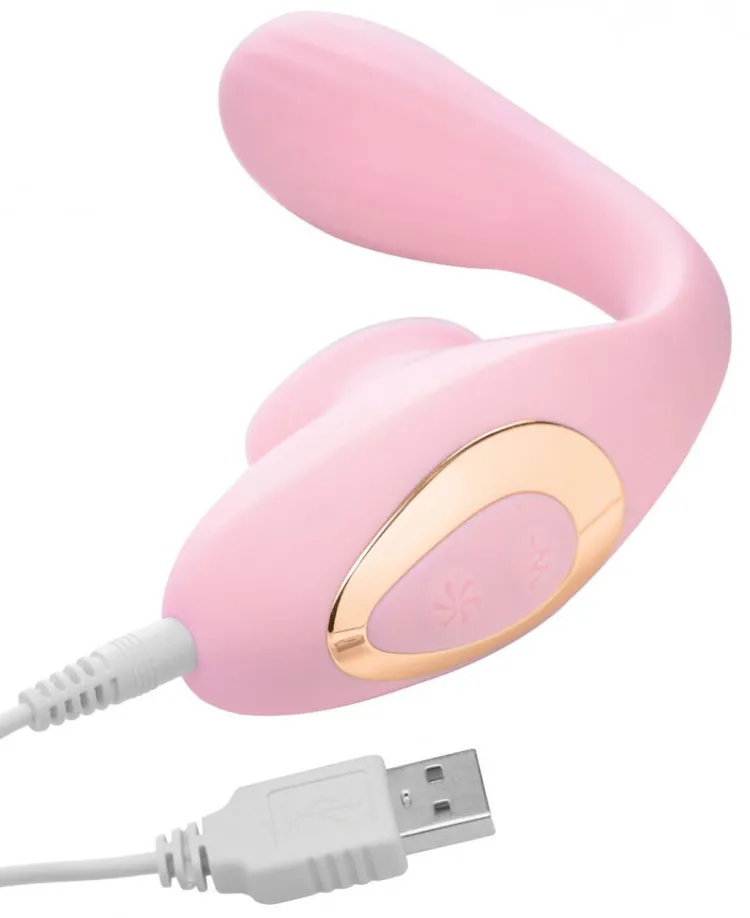 Inmi Insertable & Realistic Dildo Vibrators | G-Spot Vibrators>Pleasure Bender Clit Licking 2-in-1 Vibe