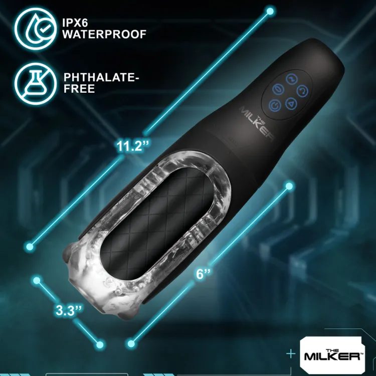 The Milker Automatic & Hands-Free Masturbators | Vibrating Strokers>Pleasure Grip Sucking & Vibrating Masturbator