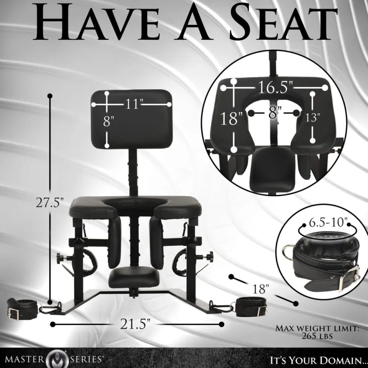 Master Series Luxury Toys | Sex Furniture, Swings, & More>Pleasure Throne Oral Sex Chair