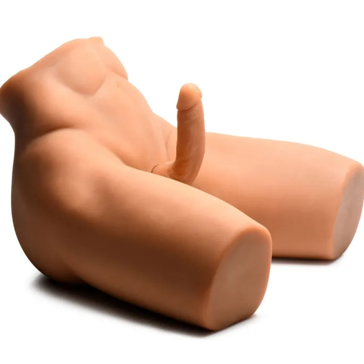 Jock Vibrating Dildos | Realistic & Lifelike Sex Dolls>Poseable Torso with Thrusting Dildo