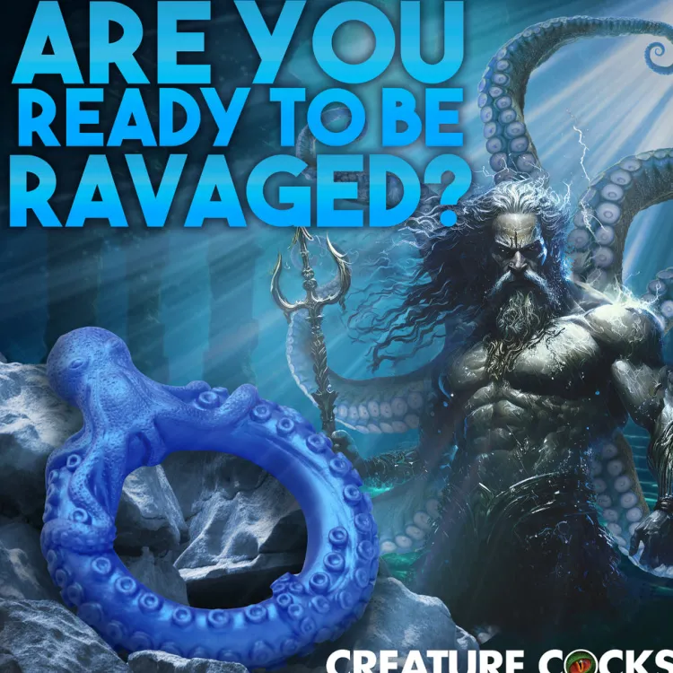 Creature Cocks Penis Rings>Poseidon's Octo-Ring Silicone Cock Ring