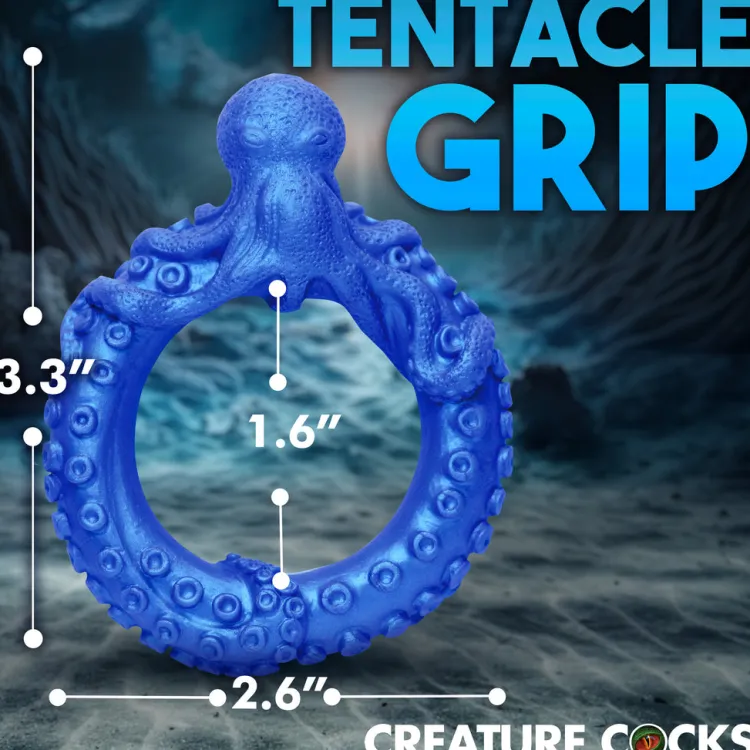 Creature Cocks Penis Rings>Poseidon's Octo-Ring Silicone Cock Ring