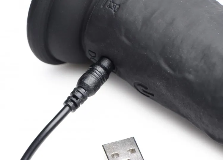 Strap U Silicone Dildos | Vibrating Dildos>Power Player 28X Vibrating Silicone Dildo with Remote
