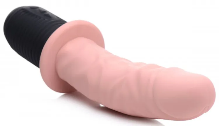 Master Series Silicone Dildos | Vibrating Dildos>Power Pounder Vibrating and Thrusting Silicone Dildo