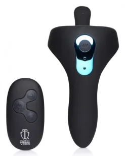 Trinity Vibes Cock & Ball Devices | Penis Rings>Power Taint 7X Silicone Cock and Ball Ring with Remote