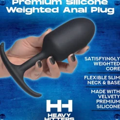 Heavy Hitters Butt Plugs>Premium Silicone Weighted Anal Plug