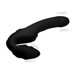 Strap U Anal Pegging Toys | Vibrating Dildos>Pro Rider 9X Vibrating Silicone Strapless Strap On with Remote Control
