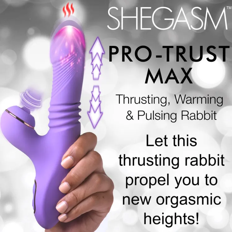 Shegasm Luxury Toys | Insertable & Realistic Dildo Vibrators>Pro-Thrust Max Thrusting & Pulsing Rabbit