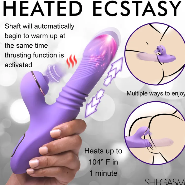 Shegasm Luxury Toys | Insertable & Realistic Dildo Vibrators>Pro-Thrust Max Thrusting & Pulsing Rabbit