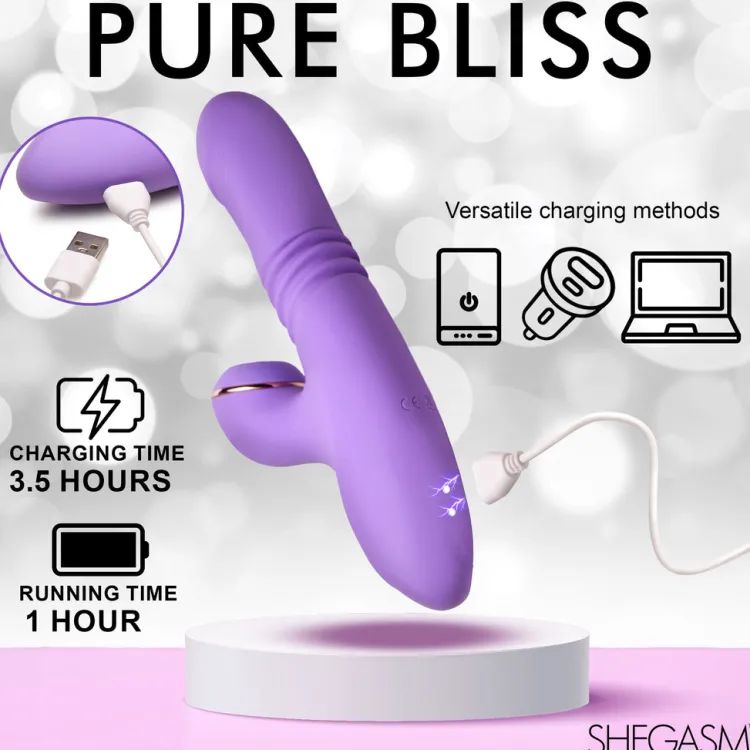Shegasm Luxury Toys | Insertable & Realistic Dildo Vibrators>Pro-Thrust Max Thrusting & Pulsing Rabbit