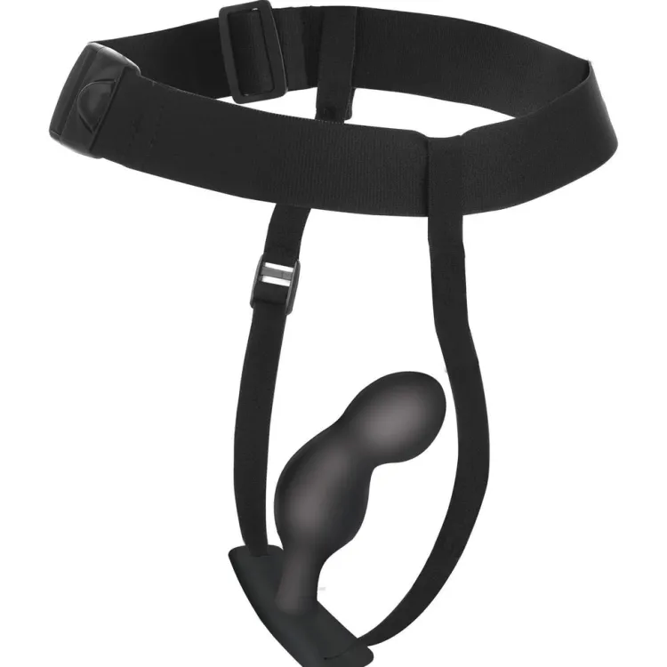 Master Series Vibrating Butt Plugs | Anal Dildos & Probes>P-Spot Plugger 28X Comfort Harness with Remote Control