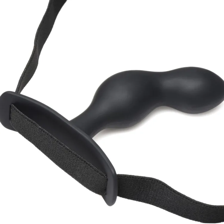 Master Series Vibrating Butt Plugs | Anal Dildos & Probes>P-Spot Plugger 28X Comfort Harness with Remote Control