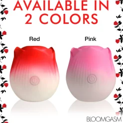 Bloomgasm Silicone Vibrators | Waterproof Vibrators>Pulsing Petals Throbbing Rose Clit Stimulator