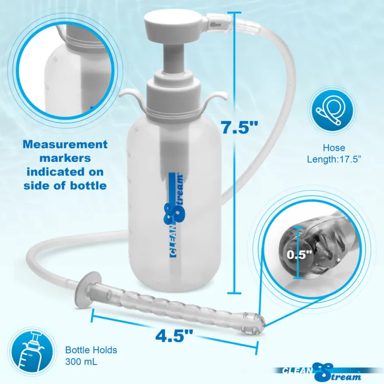 Clean Stream Medical Equipment>Pump Action Enema Bottle with Nozzle