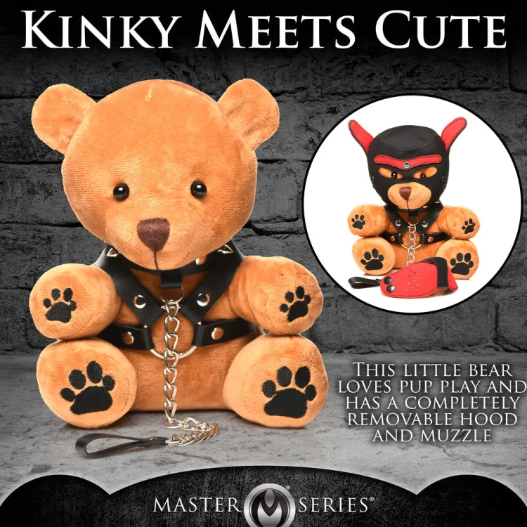 Master Series Games & Novelties>Pup Bear with Removeable Muzzle and Hood
