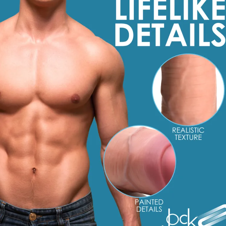 Jock Silicone Dildos | Realistic Dildos>8.5" Uncut Dual Density Silicone Dildo