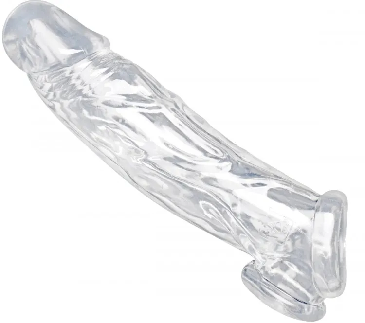Size Matters Penis Extenders & Sleeves>Realistic Clear Penis Enhancer and Ball Stretcher