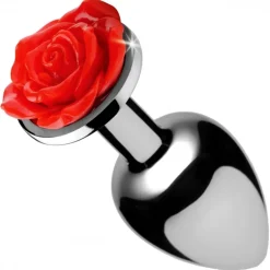 Booty Sparks Jewel Butt Plugs | Anal Starter Toys>Red Rose Anal Plug