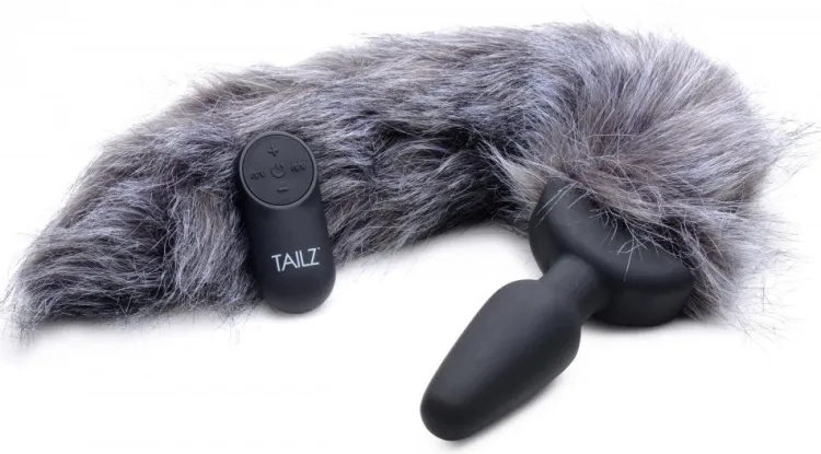 Tailz Sensation Play, Tools & Accessories | Vibrating Butt Plugs>Remote Control Vibrating Fox Tail Anal Plug