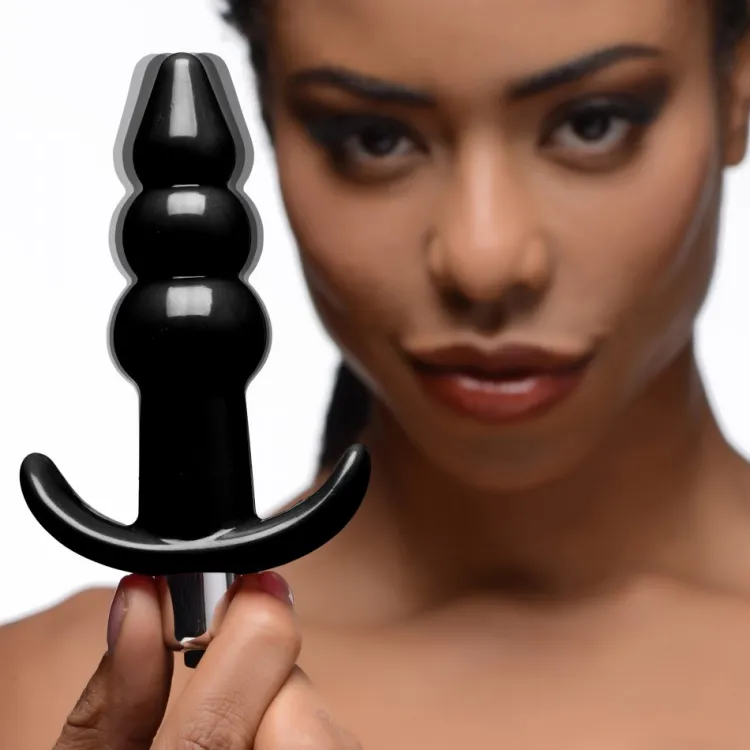 Frisky Vibrating Butt Plugs | Butt Plugs>Ribbed Vibrating Butt Plug