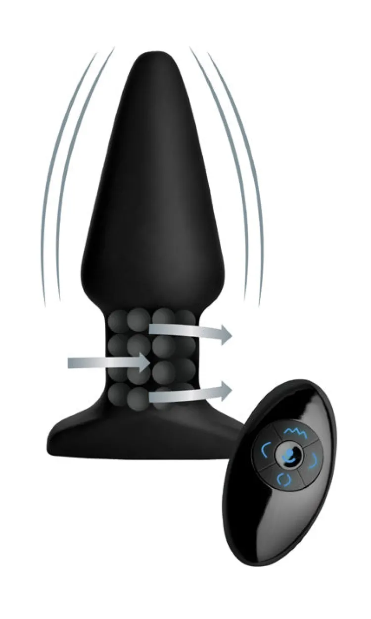 Rimmers Vibrating Butt Plugs | Prostate Massagers>Model R Smooth Rimming Plug with Remote
