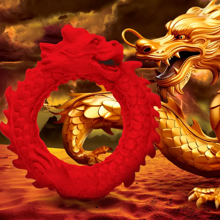 Creature Cocks Penis Rings>Rise of the Dragon Silicone Cock Ring